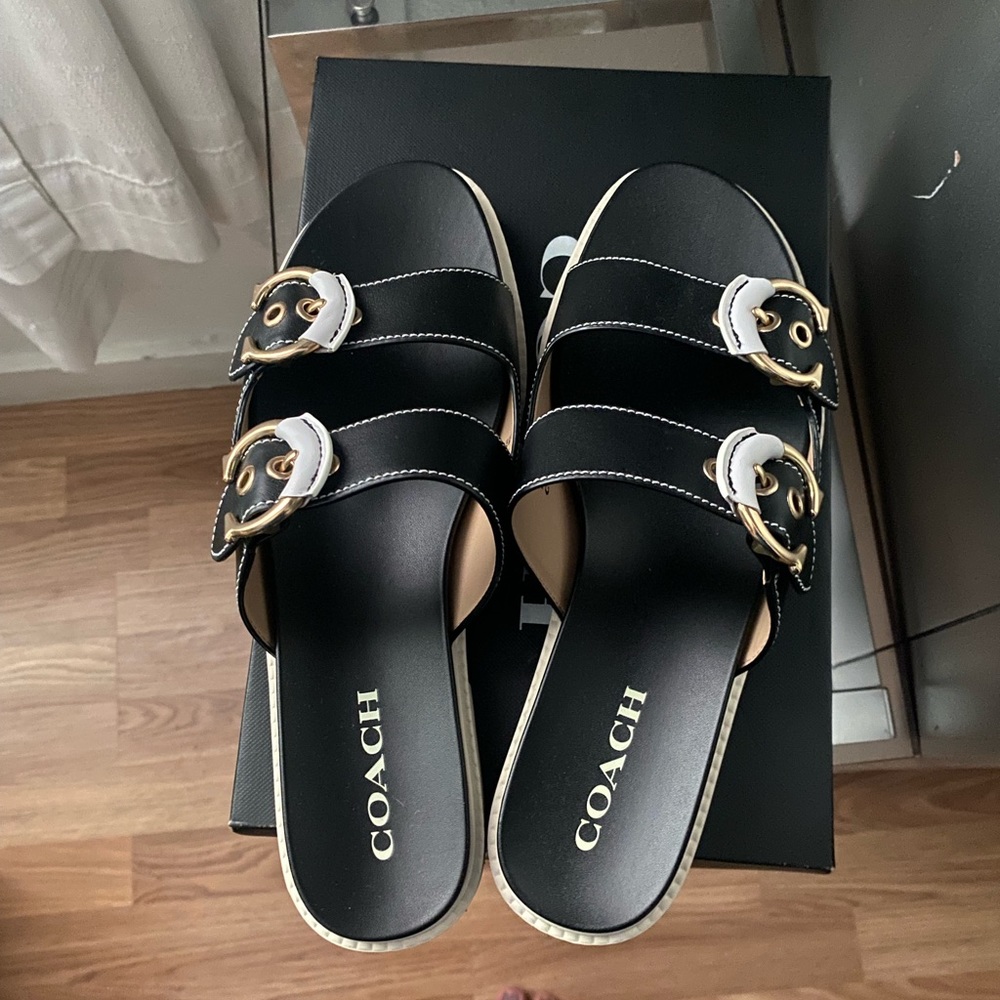 Brand new coach sandals!